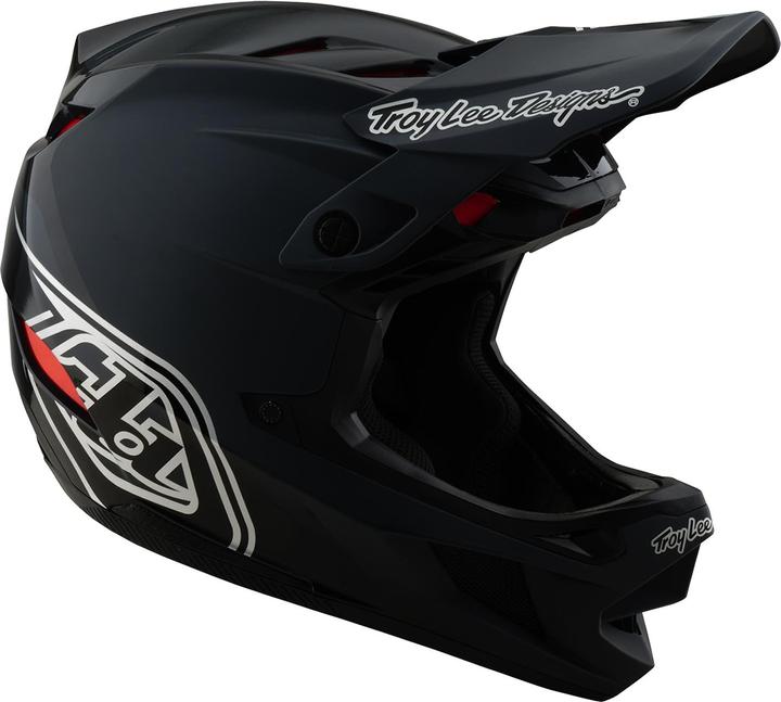 Actual product image Troy Lee Designs D4 Polyacrylite MIPS Helmet, Shadow, black, L | 58-59cm (58 - 59 cm)