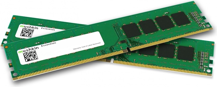 Actual product image Mushkin DDR4 - 16 GB -3200 - CL -22 - Dual Kit - RAM (MES4U320NF8GX2, Essentials) (2 x 8GB, 3200 MHz, DDR4-RAM, DIMM)