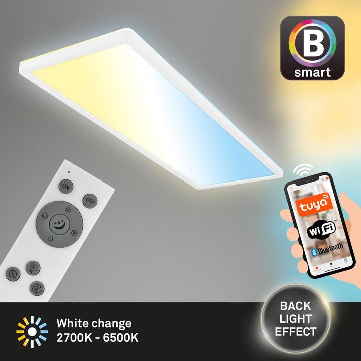 Produktbild Briloner TAVA B smart WiFi +Bluetooth ultra flat CCT LED Panel (3000 lm)