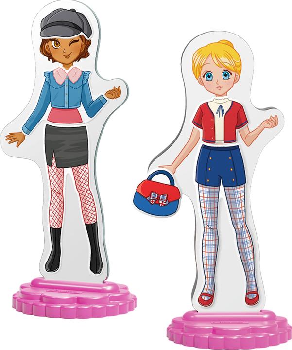 Immagine prodotto Quercetti Magnetische Anziehpuppen - Beste Freundinnen (Francese, Inglese, Italiano, 5 - 9 anni)