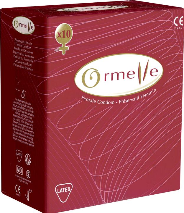 Actual product image Ormelle Female Condom" 10 French latex female condoms (10 pcs.)