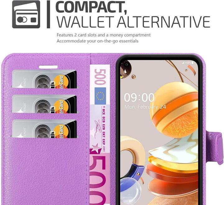 Produktbild Cadorabo Book mit Standfunktion Cover (LG K61)
