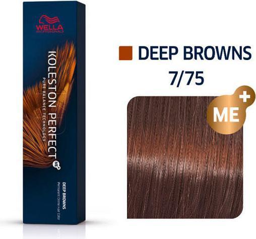 Image du produit Wella Koleston Perfect Me+ (7/75 blonde moyenne blonde brun-mahogany brun-mahogany)
