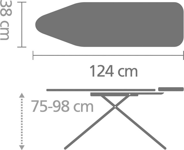 Actual product image Brabantia Solid Cotton Flower (Size B) (124 x 38 cm)