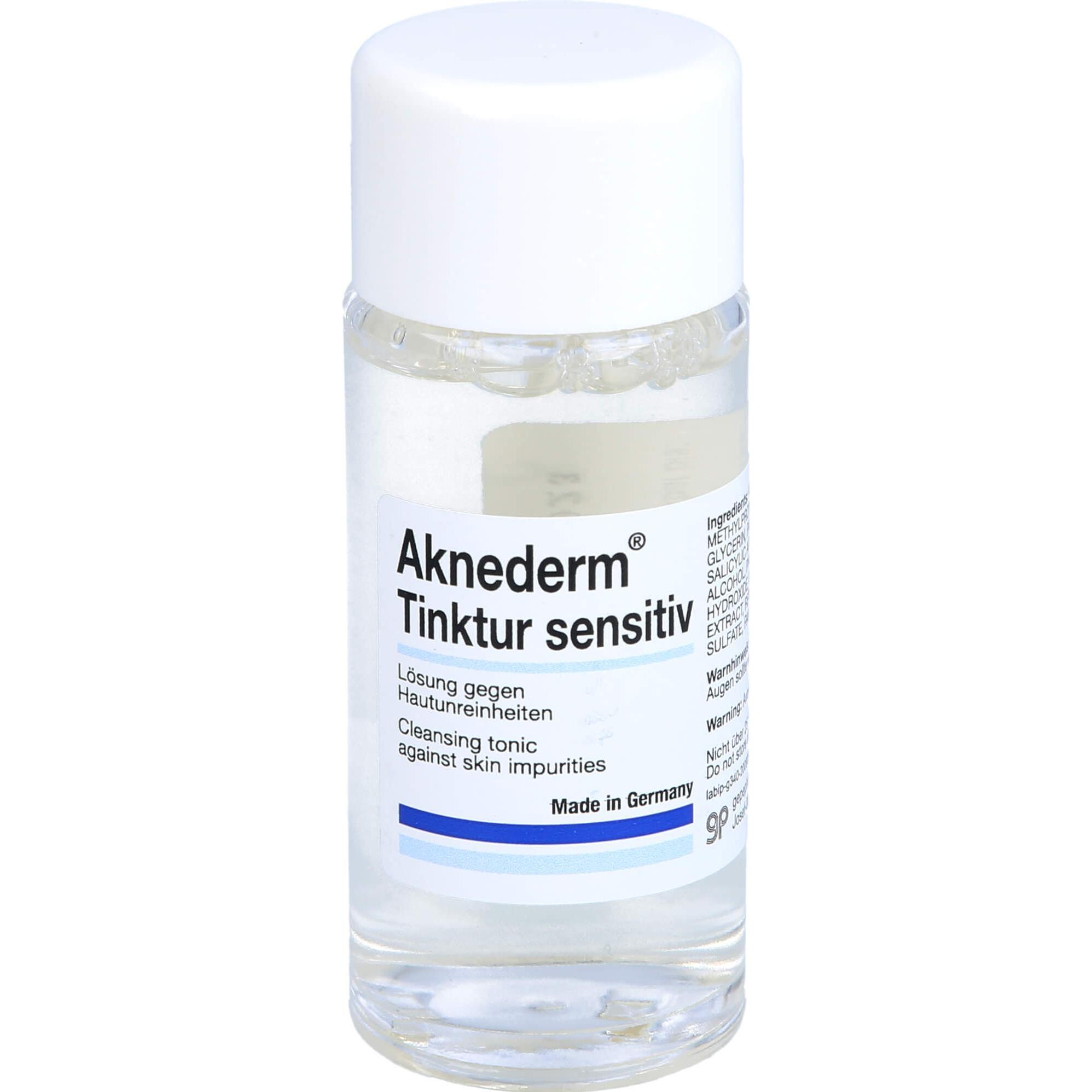 Aknederm, Gesichtsreinigung, Tinktur sensitiv Lösung gegen Hautunreinheiten, 50 ml Lösung (50 ml)