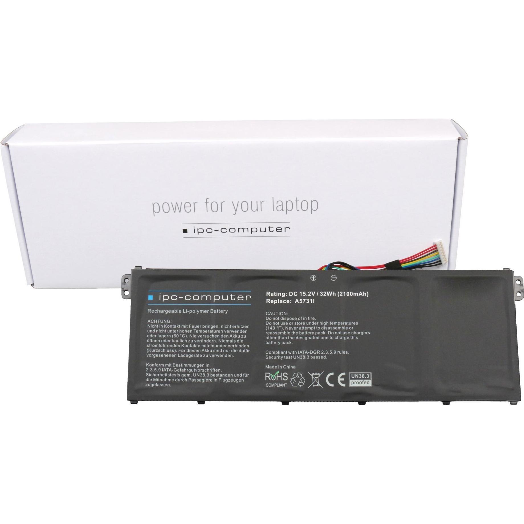 IPC KT.0040G.002 (4 Zellen, 2100 mAh), Notebook Akku