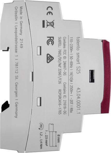 Immagine prodotto Grässlin Timer digitale AMD talento smart S25, 2 canali 110/230VAC