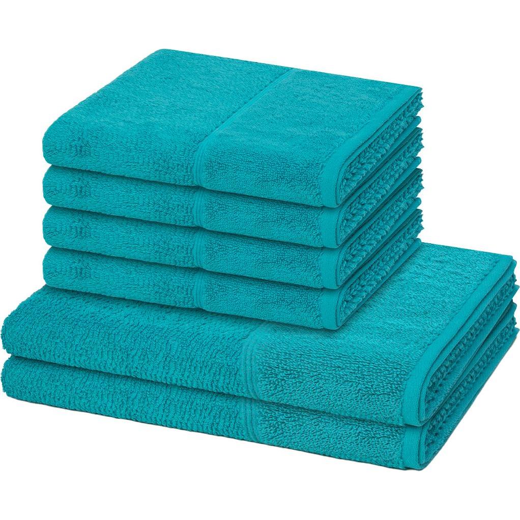 Möve, Frotteewäsche, 6er Pack Pearl 4 X Handtuch 2 X Duschtuch im Set