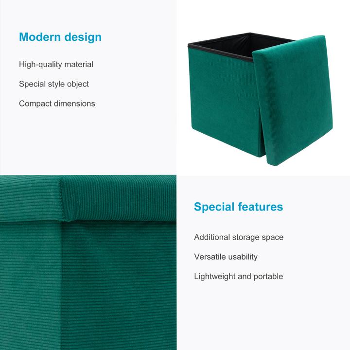 Actual product image Intirilife Foldable stool with storage space
