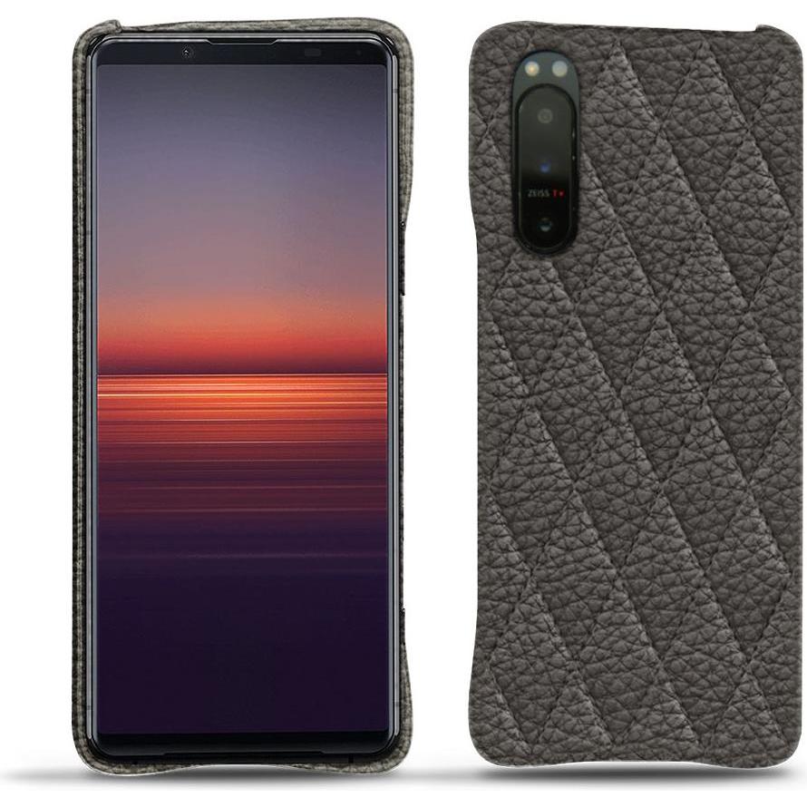 Noreve Lederschutzhülle (Sony Xperia 5 II), Smartphone Hülle, Grau
