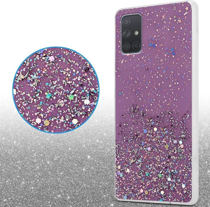 Actual product image Cadorabo TPU cover sparkling glitter (Samsung Galaxy A71 5G)