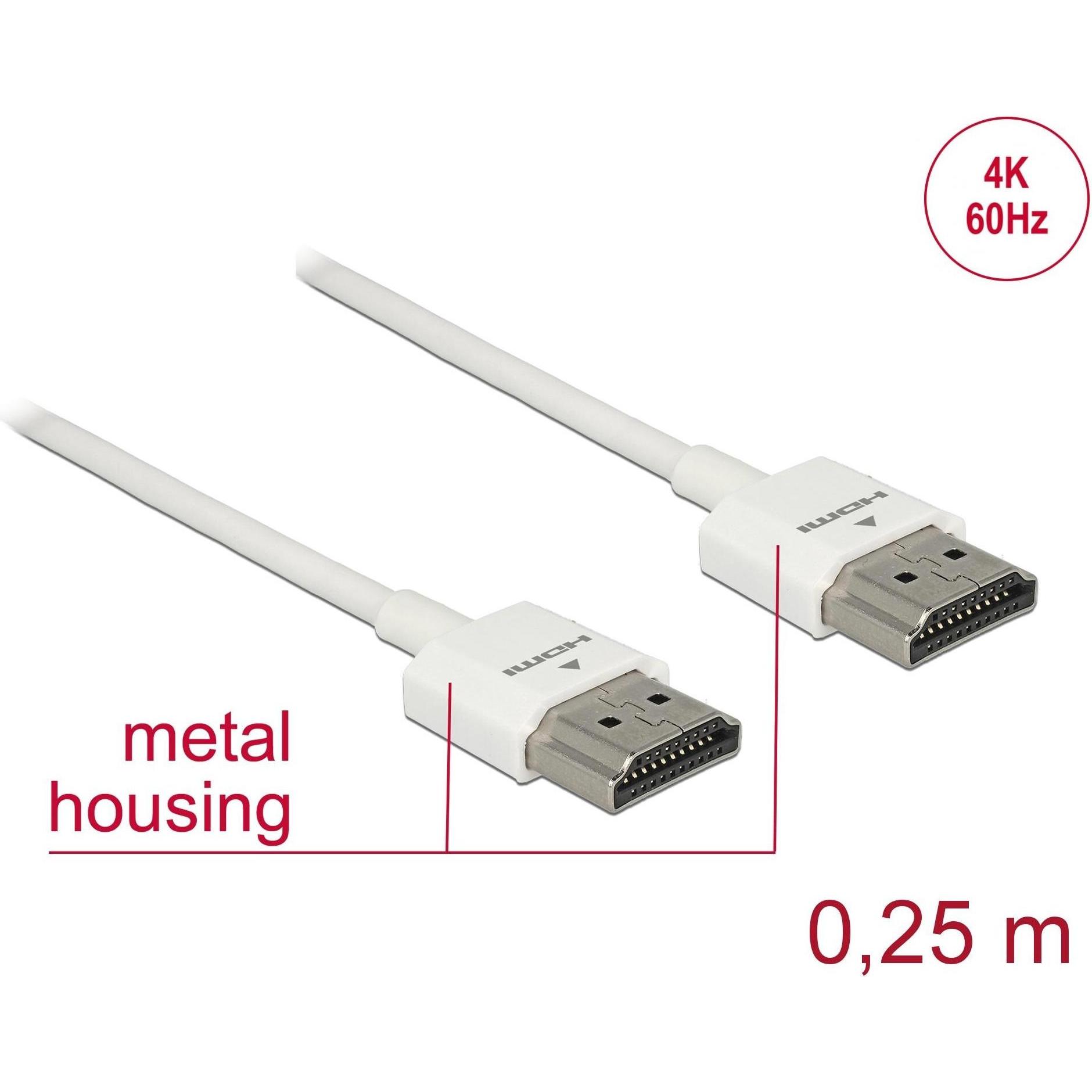 Thumbnail - Delock HDMI (Typ A) — HDMI (Typ A) (0.25 m, HDMI), Video Kabel