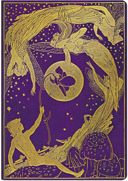 Image du produit Paperblanks Cahier de notes Lang's Fairy Books A4, ligné, or / violet (A4, À rayures, Couverture souple)