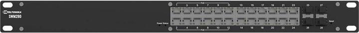 Produktbild Teltonika SWM280 L2+ Managed Switch 24x total ETH 12x POE 4x SFP Ports (27 Ports)