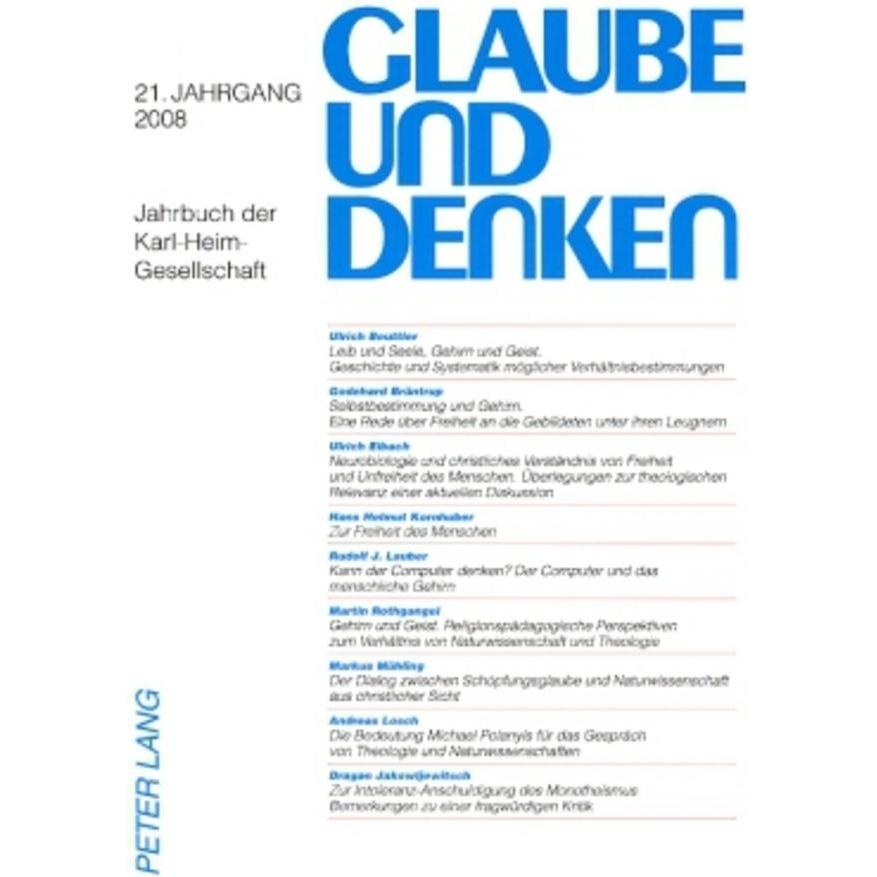 Glaube und Denken, Fachbücher von Martin Rothgangel, Ulrich Beuttler