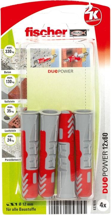 Produktbild Fischer DuoPower 12x60 K (4). (4 Stk.)