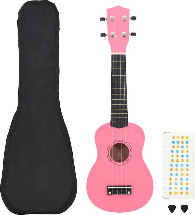 vidaXL Ensemble de ukulélés soprano avec sac pour enfants 23 (Soprano, Soprano)