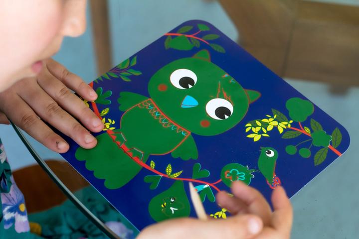 Actual product image Djeco Scratch pictures forest animals