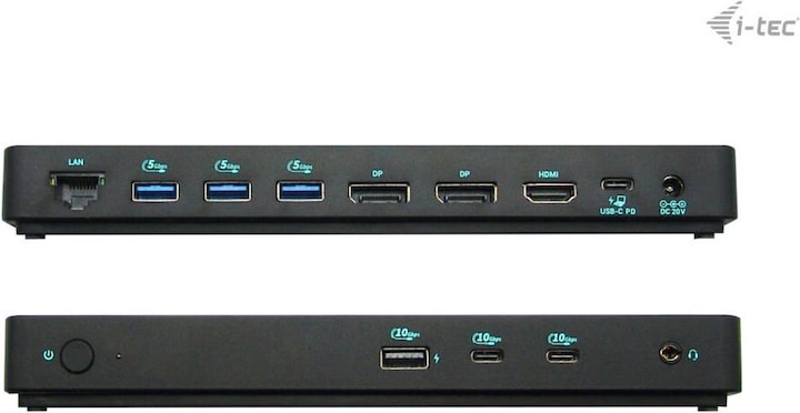 Image du produit i-tec USB-C Triple 4K Display Docking Station (USB-C, 9 Ports)