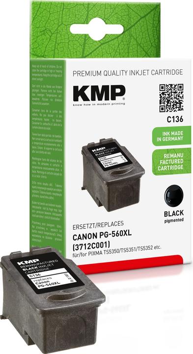 Productafbeelding KMP PG-560XL/PG560XL C136 refille (BK)