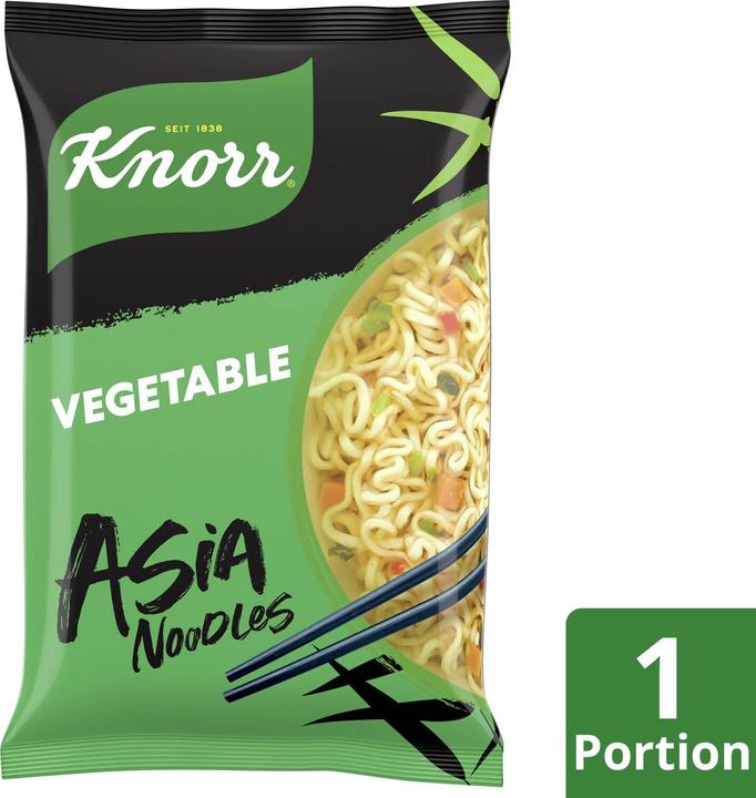 Image du produit Knorr Asia Noodles Vegetable Sachet, Nouilles asiatiques aux légumes, prêtes en 3 minutes (70 g)
