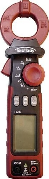 Produktbild Testboy Leckstromzange TV 217 Messbereich 1µA – 150A(AC) Zangenöffnung 27 mm (CAT III 600V)