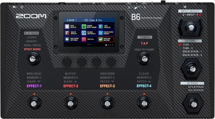 Zoom B6 Multi-Effects Processor for Bass (Bass)