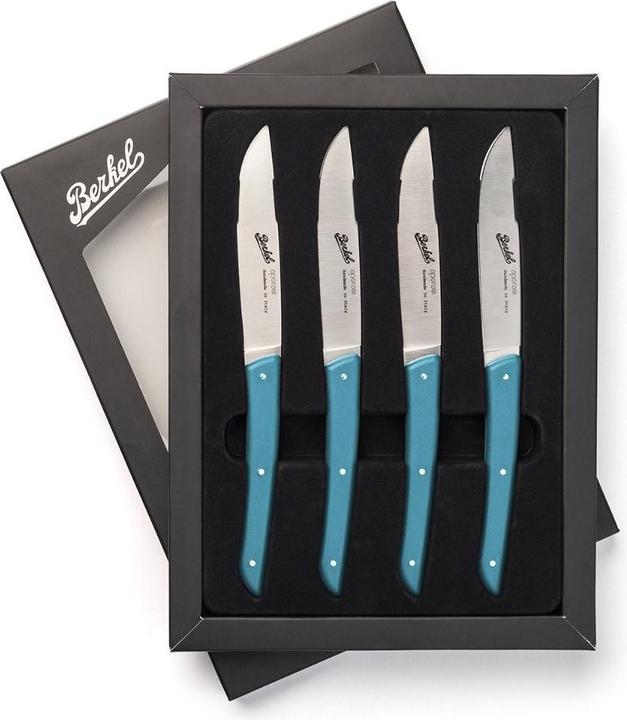 Immagine prodotto Berkel Set di coltelli da bistecca 4 pezzi colore blu petrolio (4 Pezzo/i, Coltello)