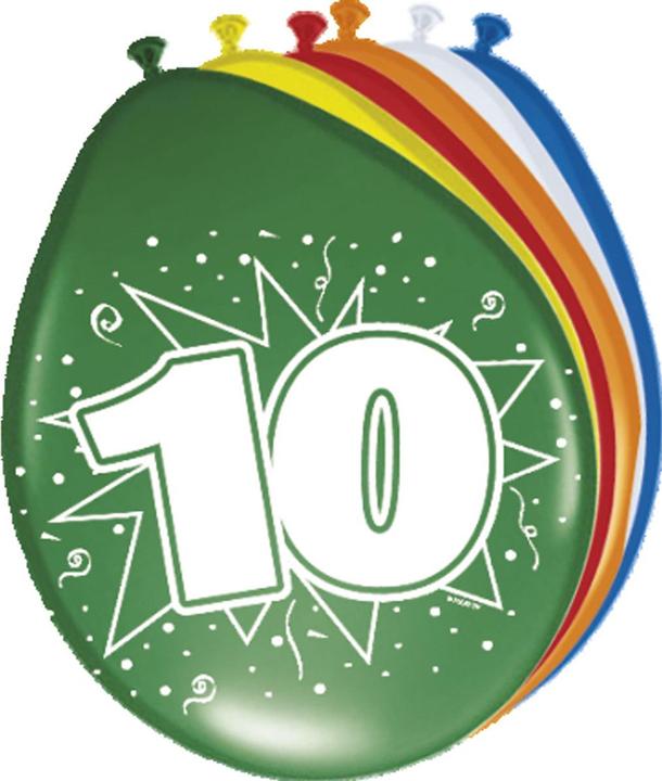 Actual product image Folat Number of balloons 10 years (8 x)