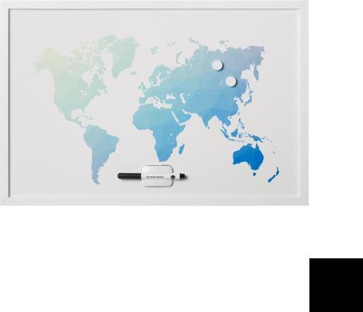 Bi-Office MM03450660 Tableau d'affichage magnétique et accessoires 600 x 400 mm Blanc (1x)