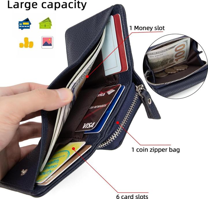 Produktbild Only-Bags.Store Kleine Brieftasche aus Leder