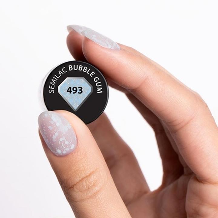 Immagine prodotto Semilac Smalto UV Hybrid 493 Bubble Gum 7ml (Vernice UV gel)