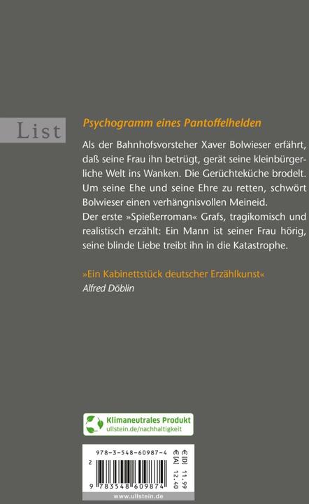 Produktbild Bolwieser (Deutsch, Oskar Maria Graf, 2010)