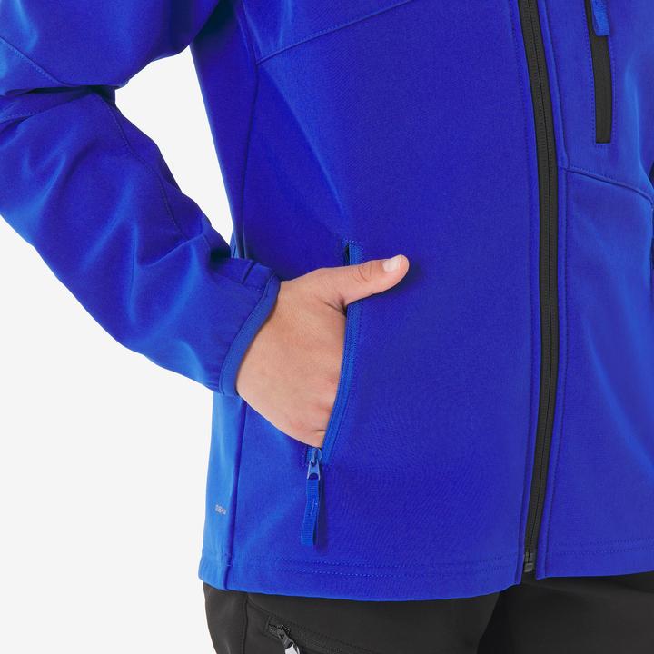 Produktbild Quechua Softshelljacke Kinder Gr. 122–170 Wandern - MH900 blau (122, 128, 134, 164, 170)
