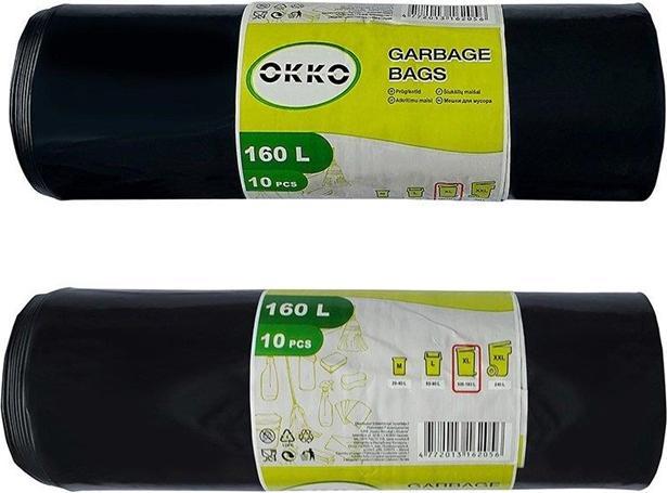 Actual product image Okko GARBAGE BAGS 160L 10PCS