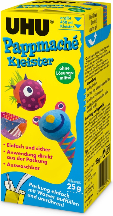 Image du produit UHU Pâte à papier mâché (25 g, 450 ml)