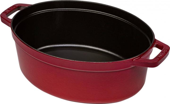 Image du produit Staub Cocotte ovale rouge cerise (29 cm, Cocotte + faitout, Fonte)
