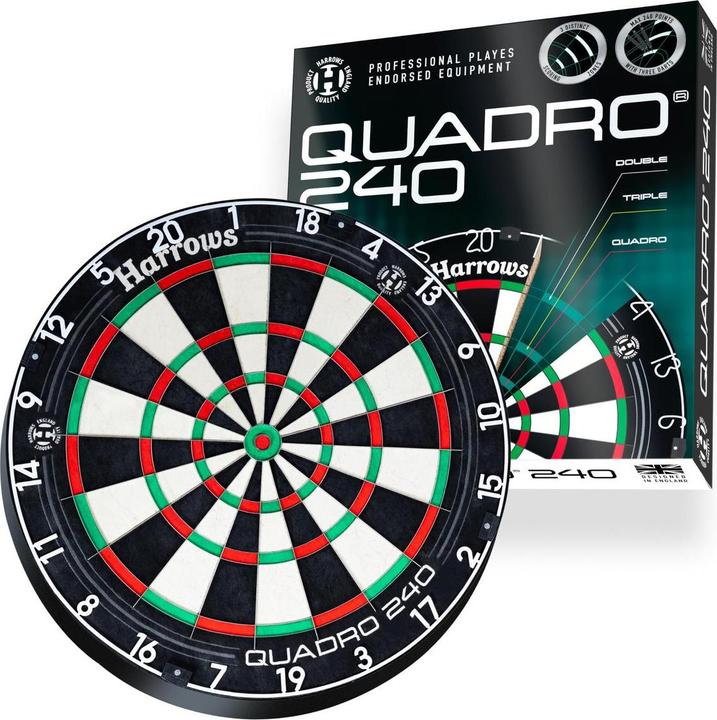 Actual product image Harrows Quadro 240 dartboard
