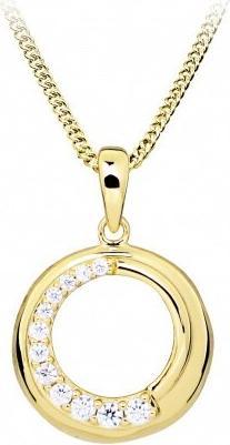 Produktbild Silver Cat Beautiful Gold Plated Cubic Zirconia Necklace SC492 (Chain. Pendant) (Vergoldet)
