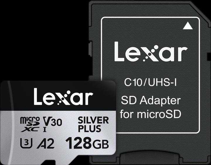Immagine prodotto Lexar Professionale Silver Plus (128 GB, microSDXC, U3, UHS-I)