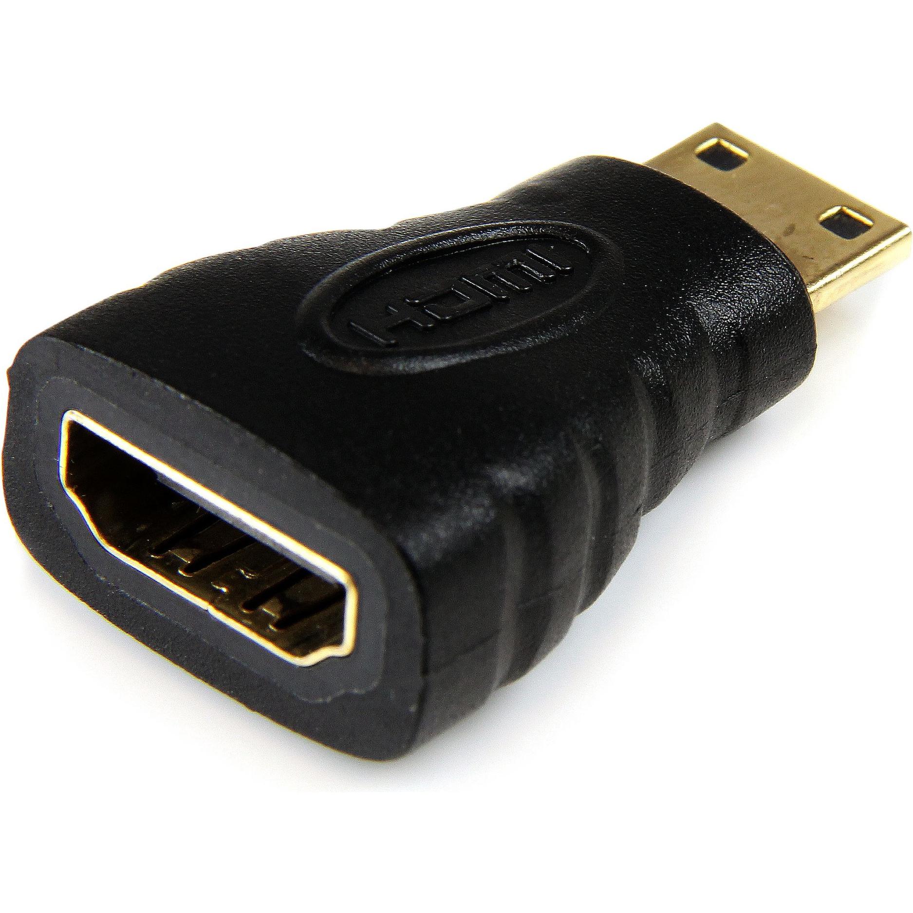 StarTech HDMI a (Mini HDMI, 3.50 cm), Adattatore dati + video, Nero