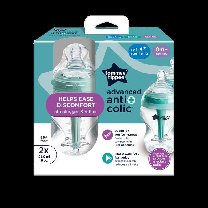 Productafbeelding Tommee Tippee 225252 2 X 260 ML FLES. A/COL ADVANCED (260 ml)