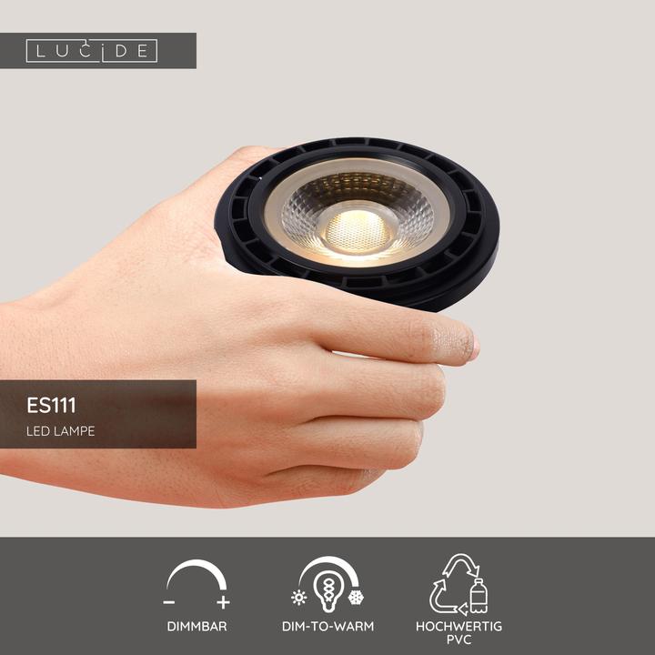Actual product image Lucide Black (GU10, 820 lm, 1x)
