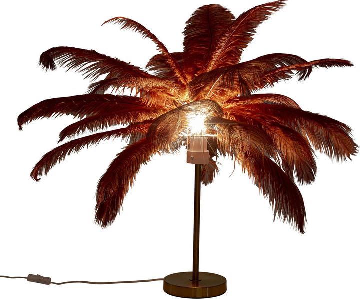 Image du produit Kare Design Lampe de table Feather Palm Rusty Red 60cm (E27)
