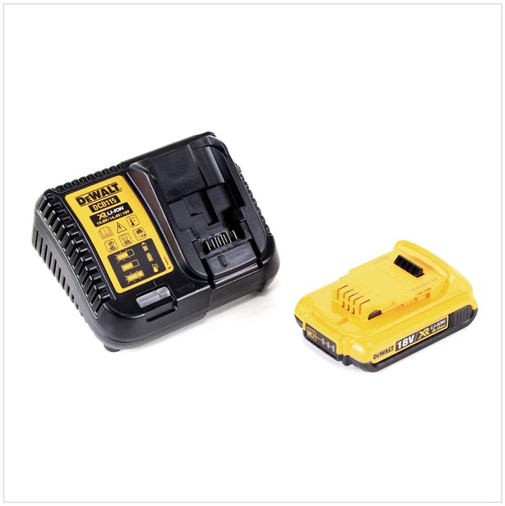 Actual product image DeWalt DCP 580 D1 18 V Rabot sans fil 82 mm avec boîtier TSTAK VI + 1x battery DCB 183 2,0 Ah + 1x
