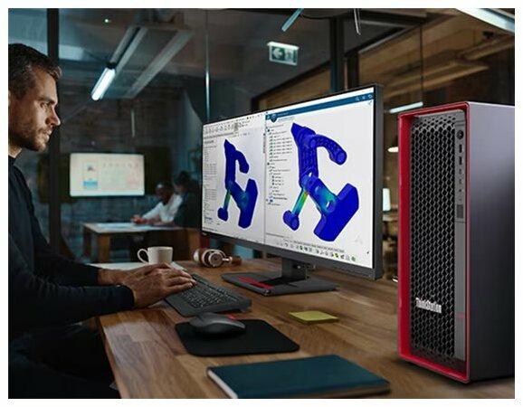 Produktbild Lenovo ThinkStation P5 (1000 GB, 64 GB, Intel Xeon w5-2545, RTX A4000 Ada)