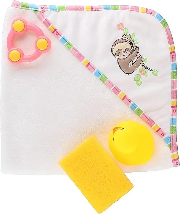 Actual product image Heless Hooded bath towel Sloth