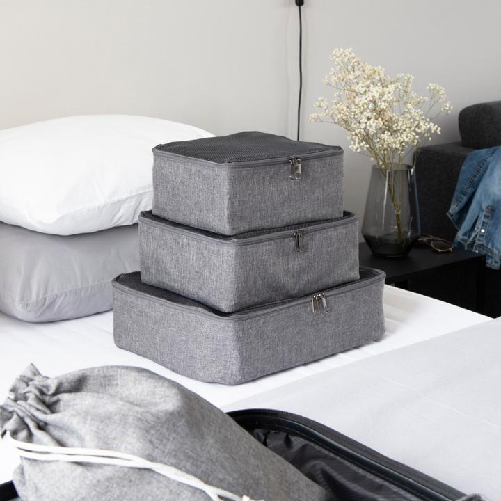 Produktbild Bigso TRAVEL Organizer L Grau (Packsystem)