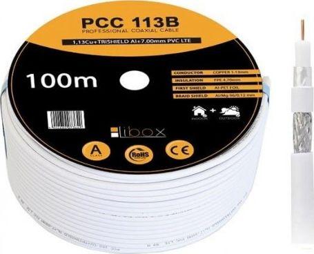 Actual product image Libox Cable SAT Coaxial PCC113B CPR - 100m NEW (Antenna cable)