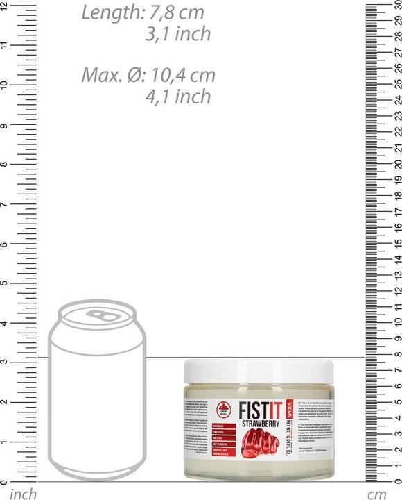 Actual product image Pharmquests Pharmquest's Fist It Strawberry Extra Thick- 500ml (500 ml)